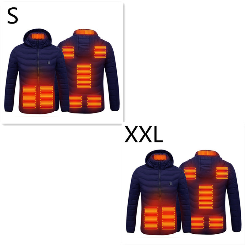 New Heated Jacket Coat USB Electric Jacket Cotton Coat Heater Thermal Clothing Heating Vest Men'S Clothes Winter