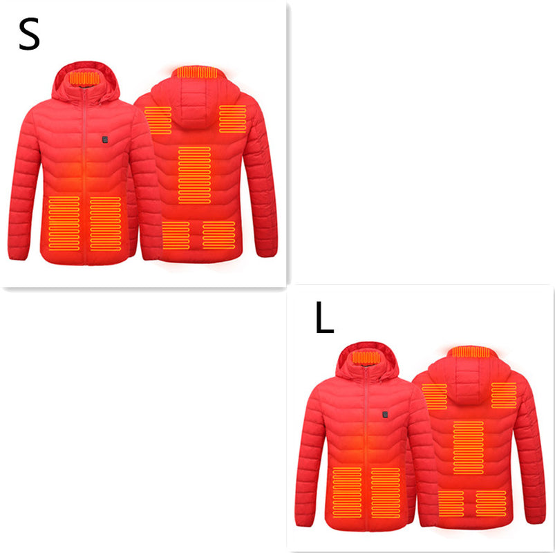 New Heated Jacket Coat USB Electric Jacket Cotton Coat Heater Thermal Clothing Heating Vest Men'S Clothes Winter