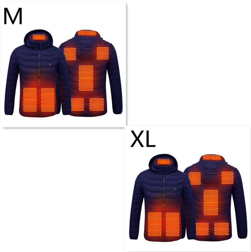 New Heated Jacket Coat USB Electric Jacket Cotton Coat Heater Thermal Clothing Heating Vest Men'S Clothes Winter