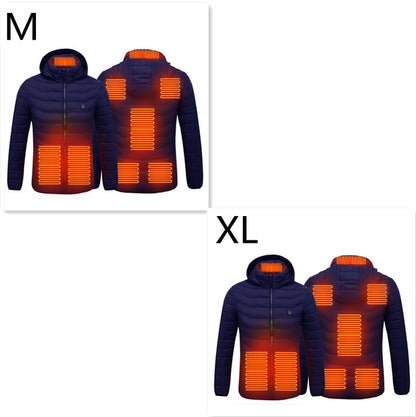 New Heated Jacket Coat USB Electric Jacket Cotton Coat Heater Thermal Clothing Heating Vest Men'S Clothes Winter