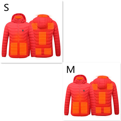 New Heated Jacket Coat USB Electric Jacket Cotton Coat Heater Thermal Clothing Heating Vest Men'S Clothes Winter
