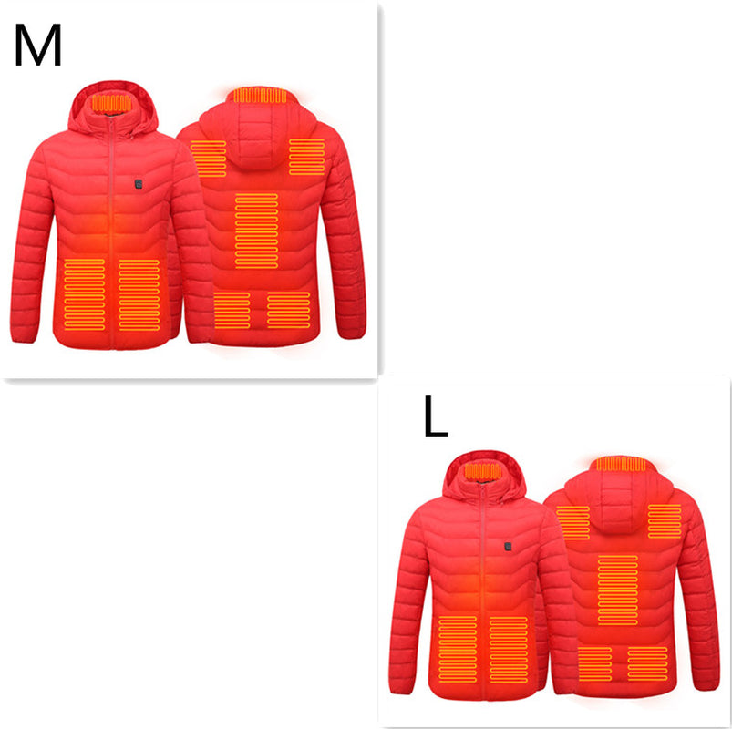 New Heated Jacket Coat USB Electric Jacket Cotton Coat Heater Thermal Clothing Heating Vest Men'S Clothes Winter