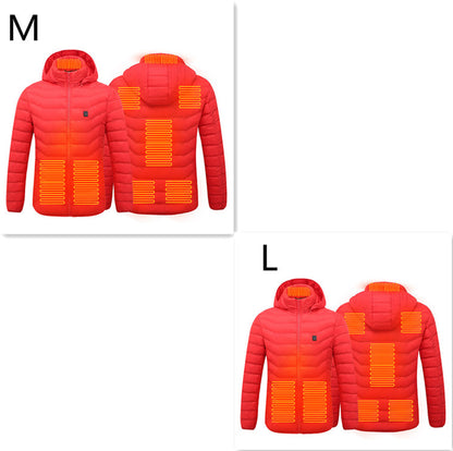 New Heated Jacket Coat USB Electric Jacket Cotton Coat Heater Thermal Clothing Heating Vest Men'S Clothes Winter